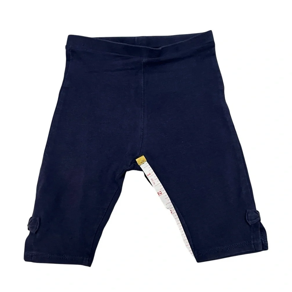Zara| Kids Blue Elastic Waistband Cropped Leggings - Size 12-18 months